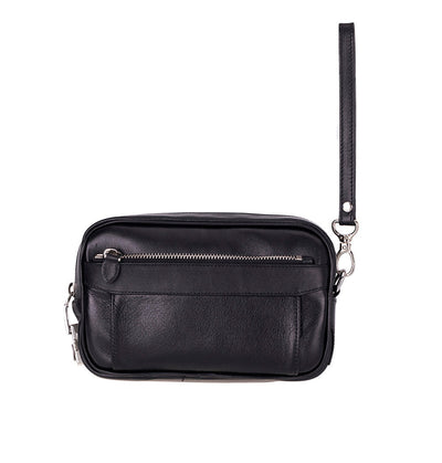 Fresno Leather Clutch – Secure Travel Wallet with Lock 