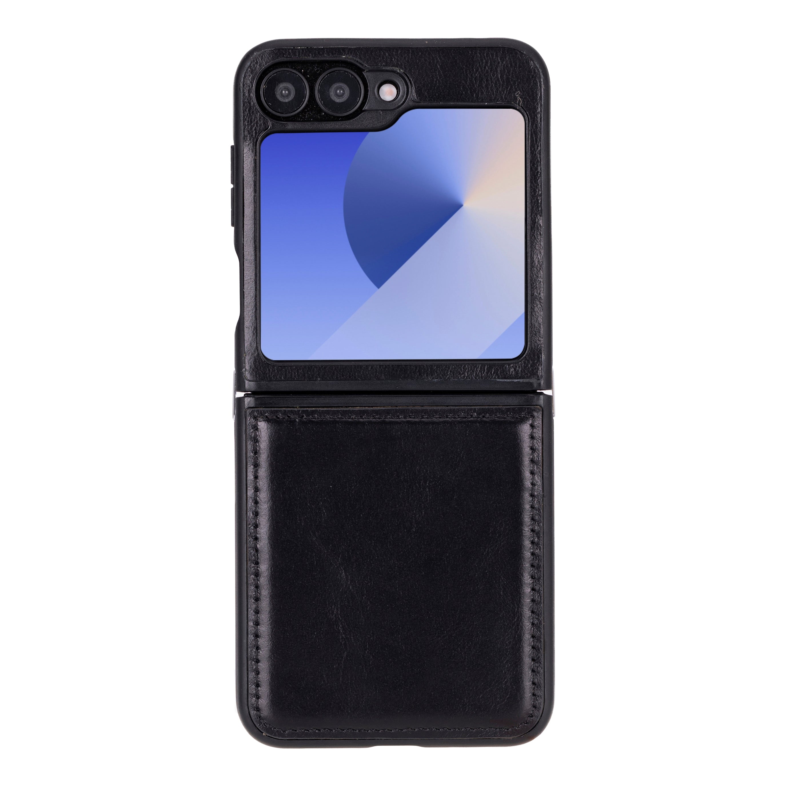 Flex Cover Samsung Z Flip 6 Leather Case - TORONATA - color_ Black