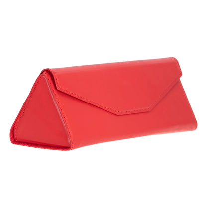 Smart Leather Glasses Case - TORONATA - color_ Deep Red