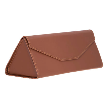 Smart Leather Glasses Case - TORONATA - color_ Deep Tan