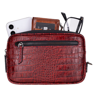 Noma Leather Clutch Bag