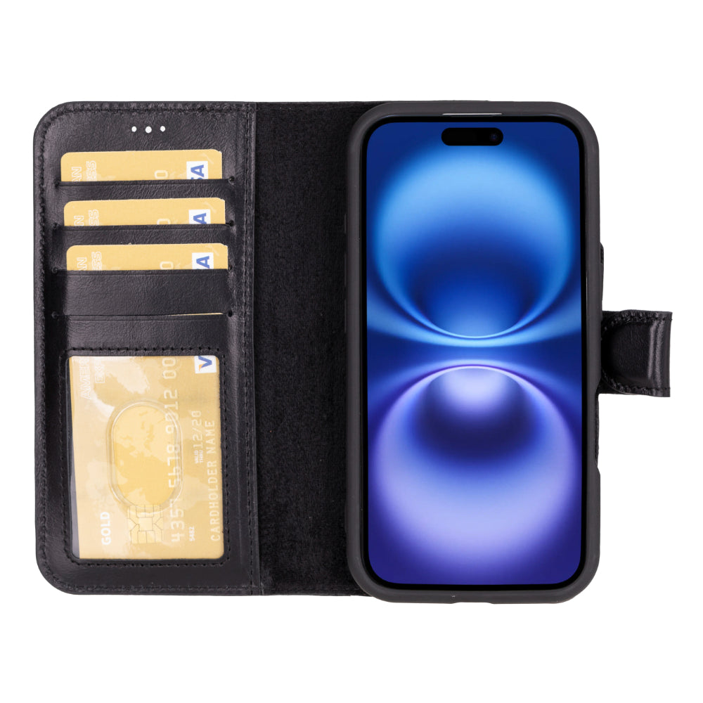 Magic iPhone 16 Plus Detachable Leather Wallet Case - TORONATA - color_