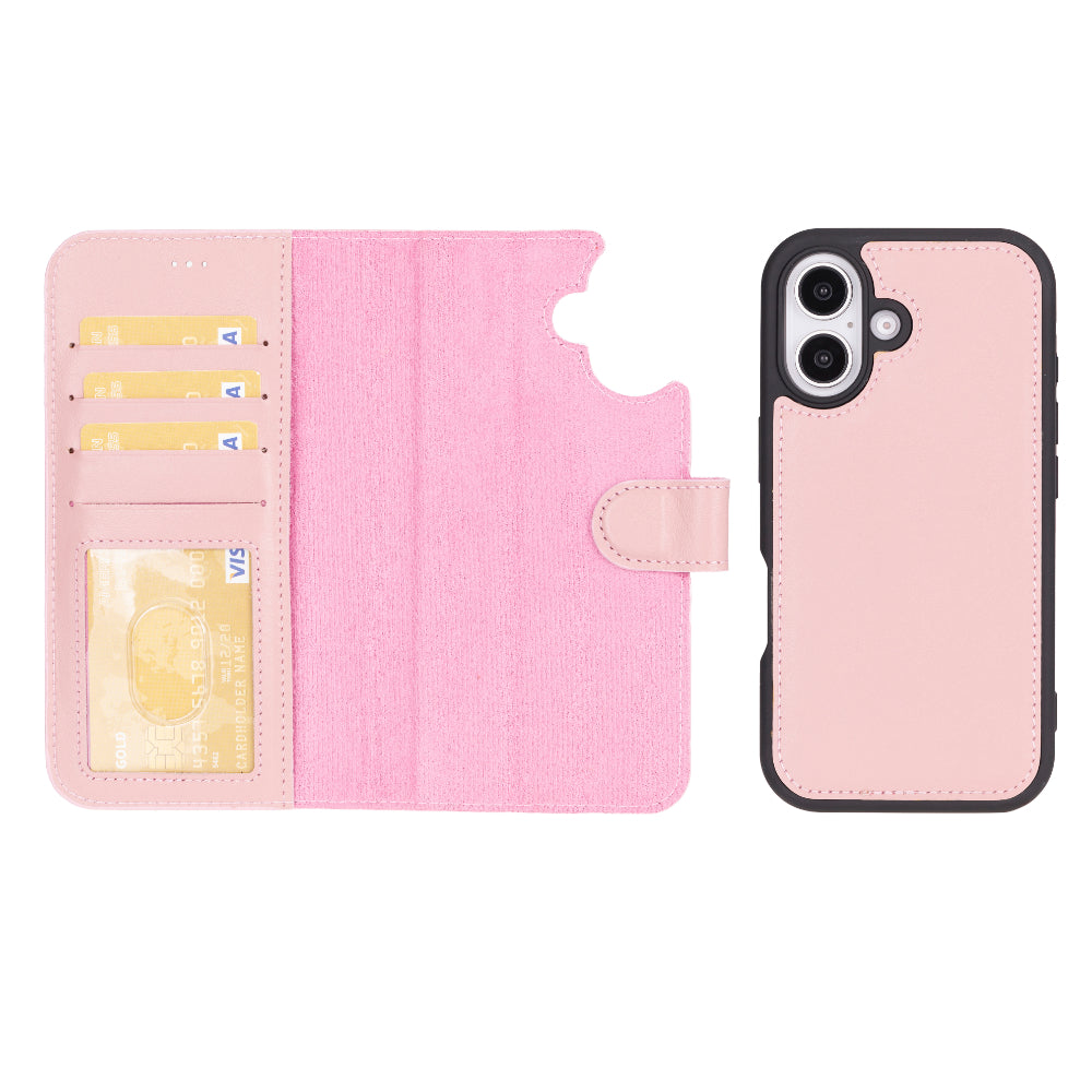 Magic iPhone 16 Plus Detachable Leather Wallet Case - TORONATA - color_