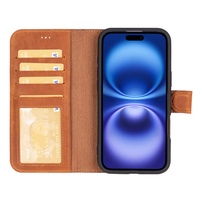 Magic iPhone 16 Detachable Leather Wallet Case - TORONATA - color_