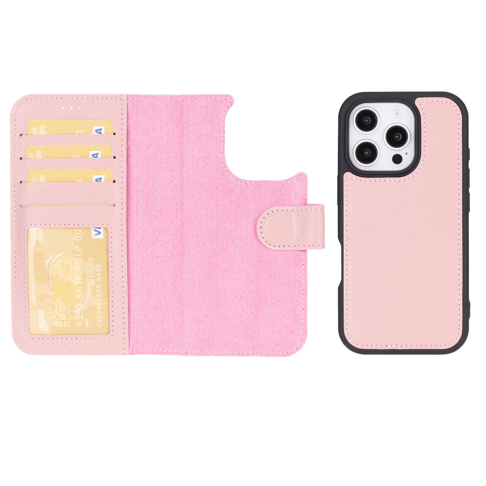 Magic iPhone 16 Pro Detachable Leather Wallet Case - TORONATA - color_