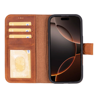 Magic iPhone 16 Pro Max Leather Detachable Wallet Case - TORONATA - color_