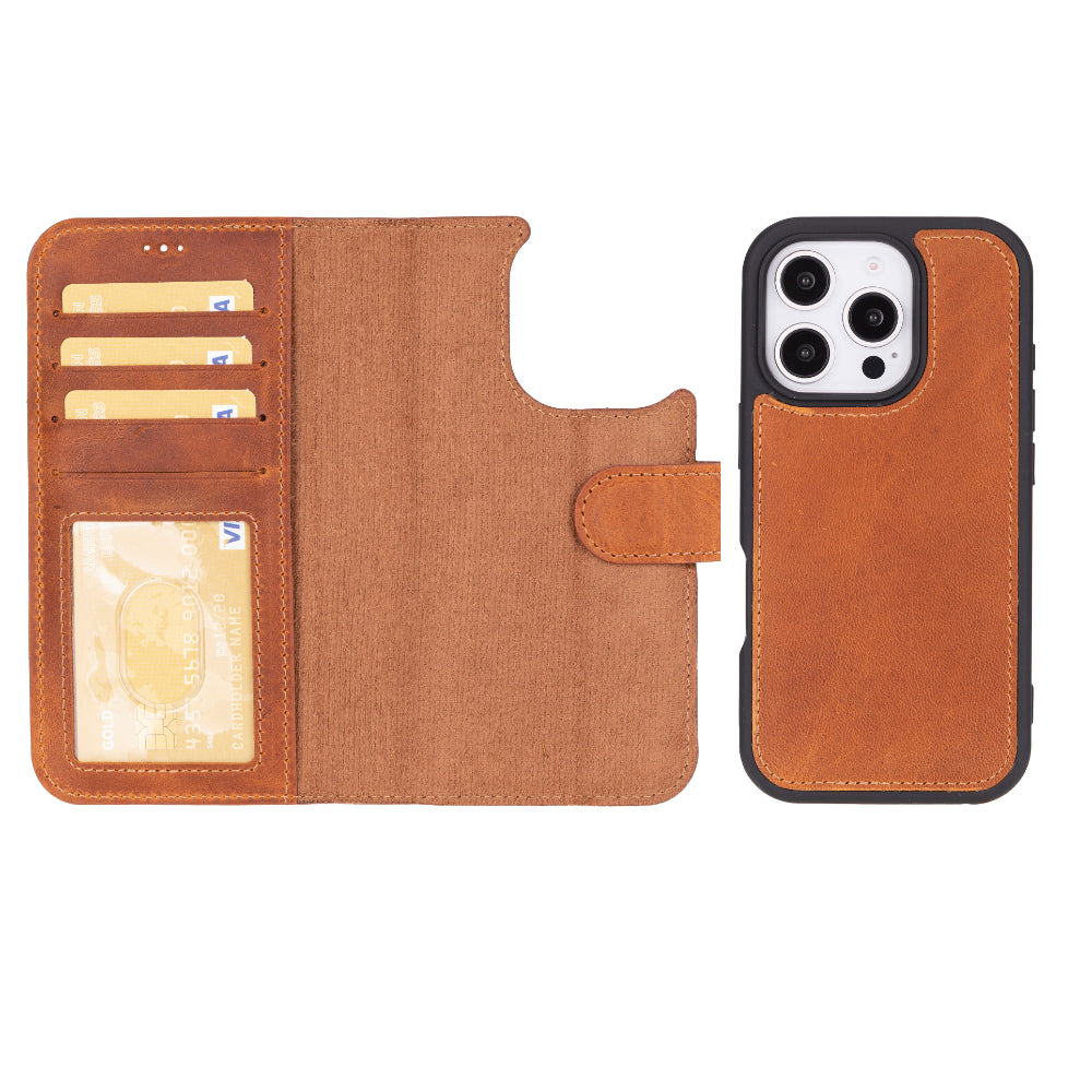 Magic iPhone 16 Pro Max Leather Detachable Wallet Case - TORONATA - color_
