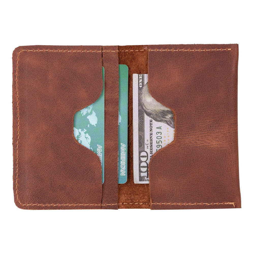 Enrico Leather Card Holder - TORONATA - color_ Brown