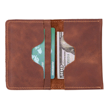 Enrico Leather Card Holder - TORONATA - color_ Brown