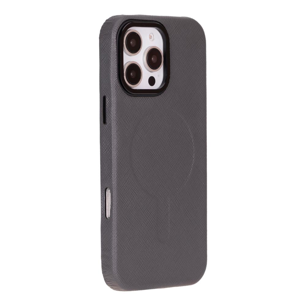 Vento iPhone 16 Pro Leather Case - TORONATA - color_ Gray