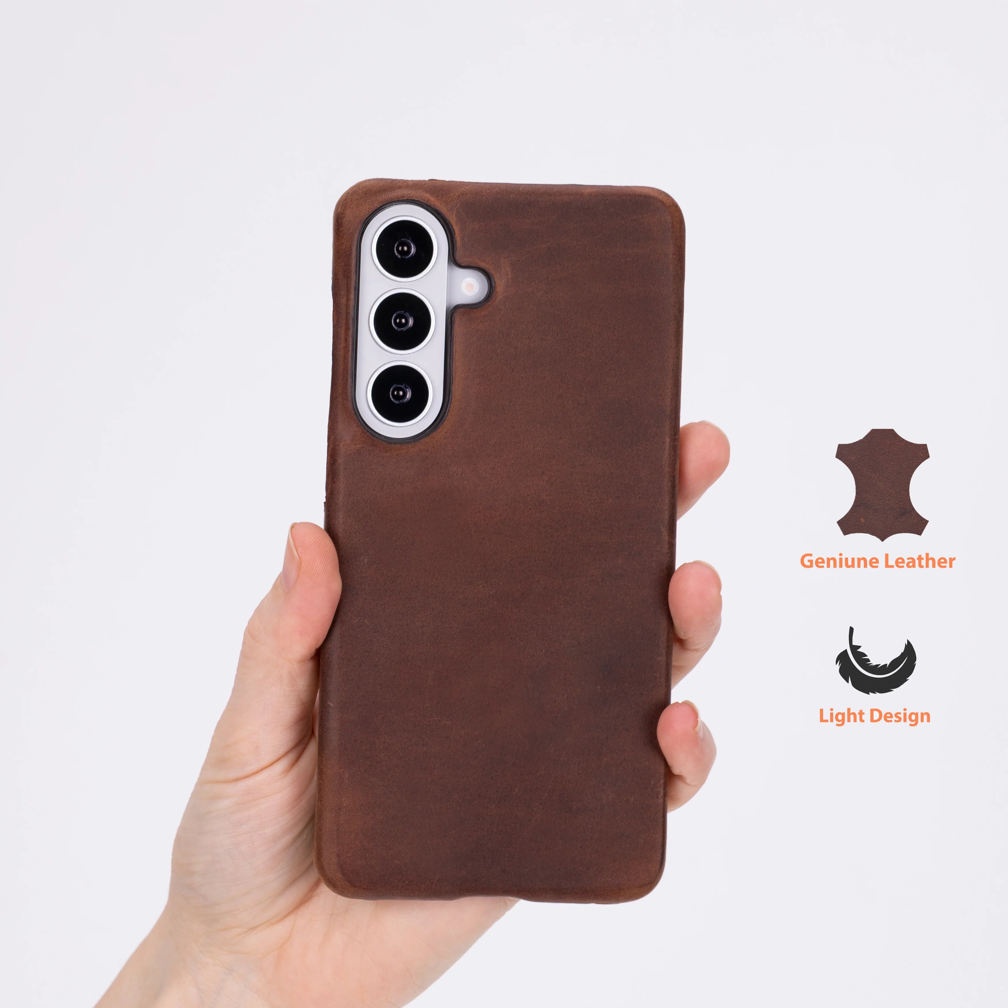 Marion Samsung Galaxy S26 Plus Leather Case - TORONATA #color_antic-brown