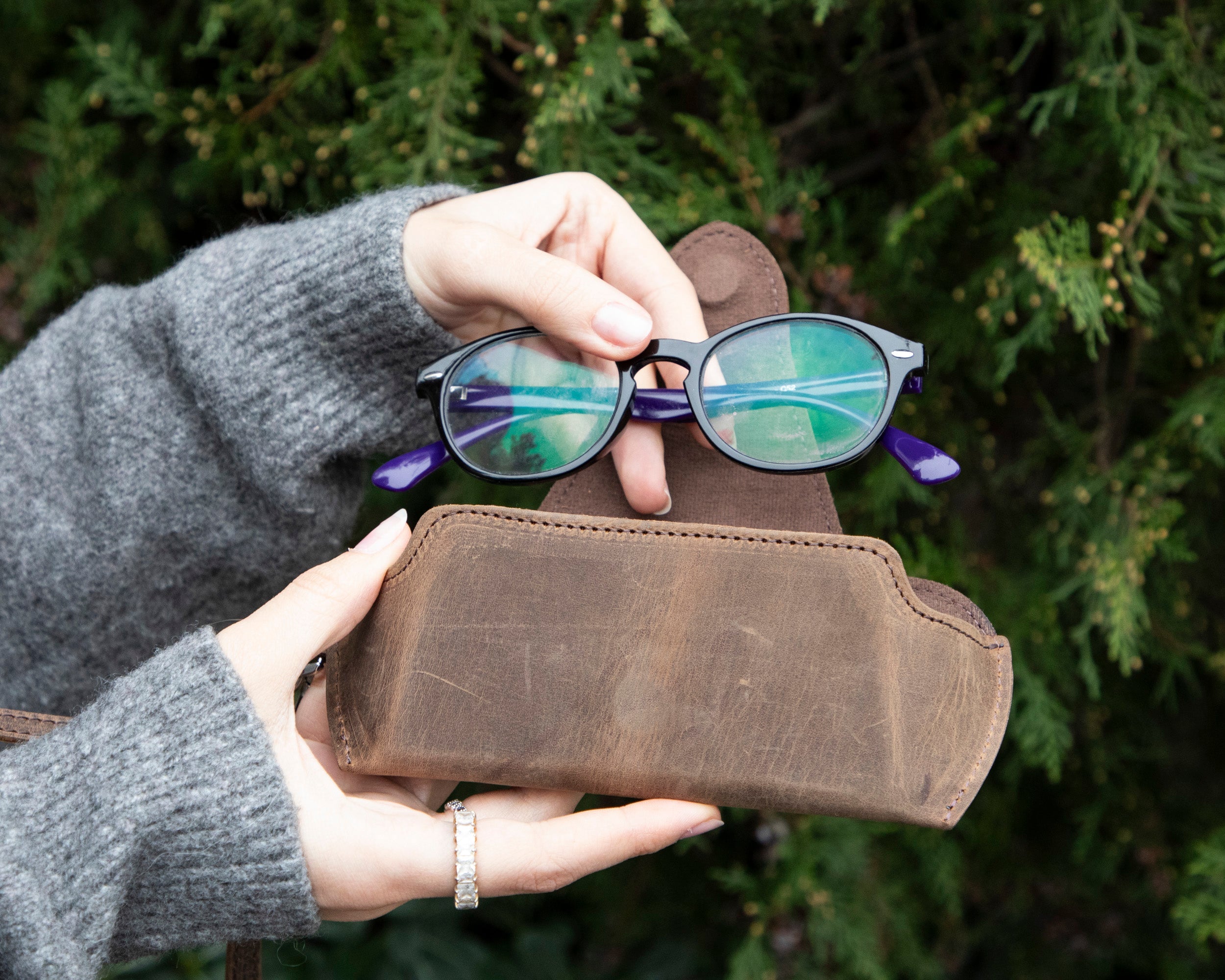 Riviera Leather Glasses Case - TORONATA - color_