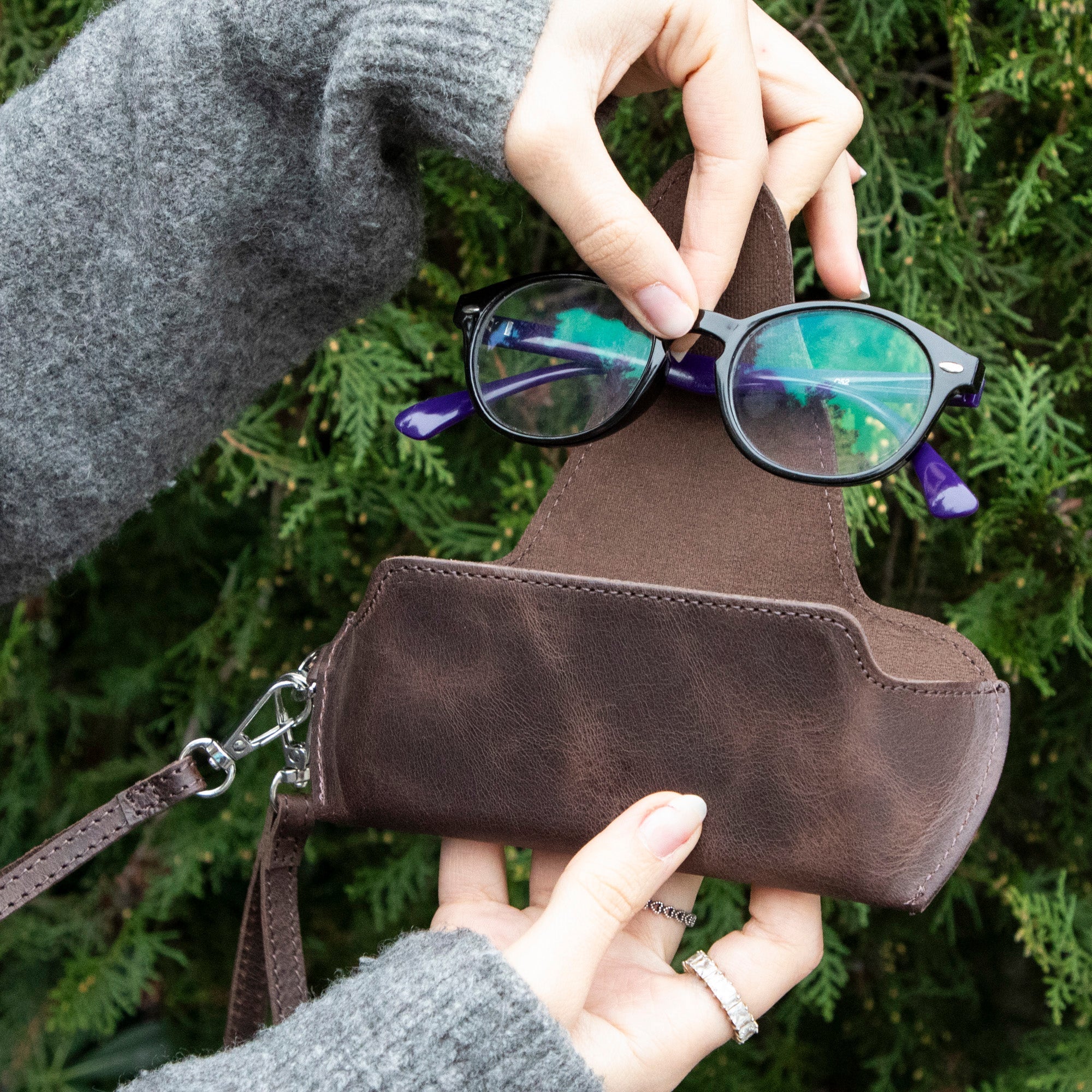 Riviera Leather Glasses Case - TORONATA - 