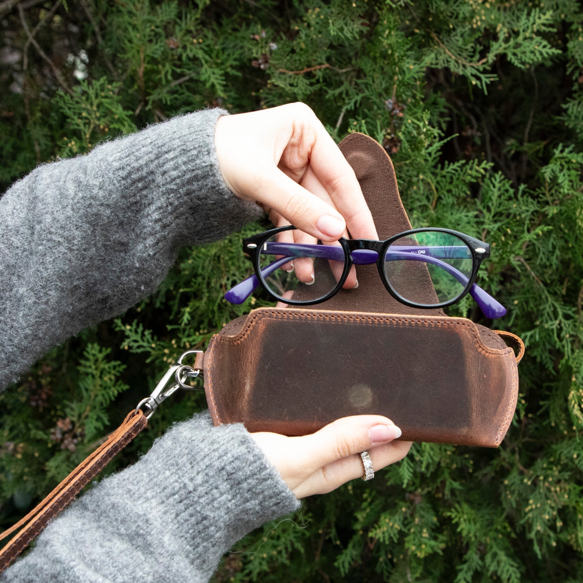 Riviera Leather Glasses Case - TORONATA -  