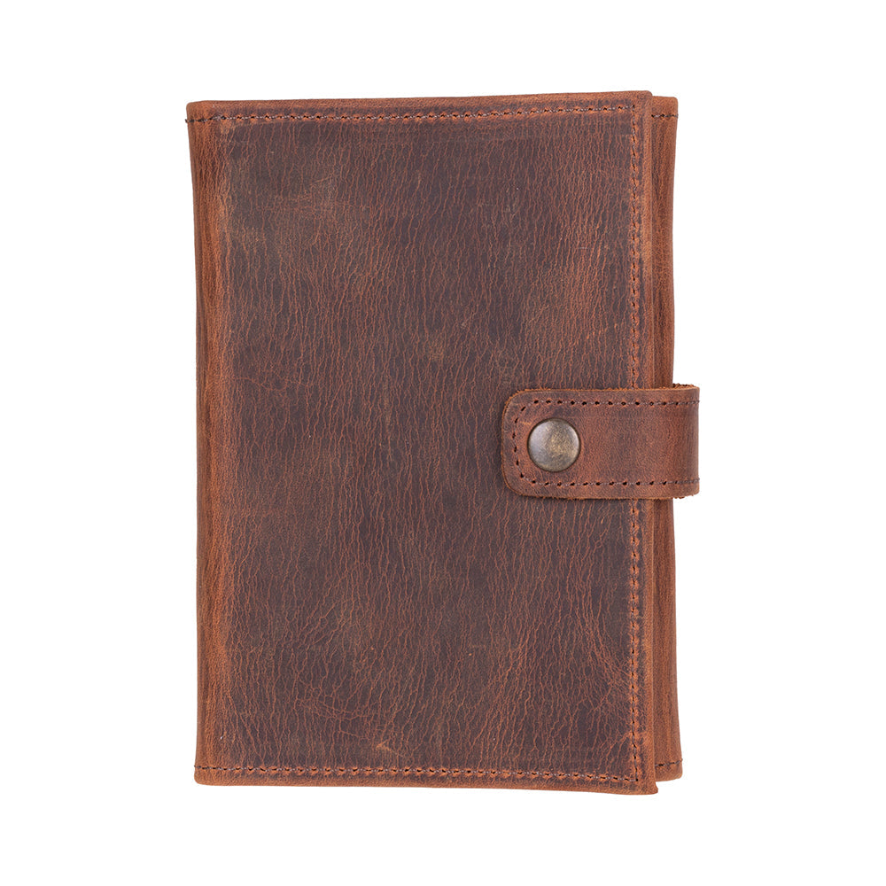 Skagway Leather Watch Band Organizer – 3 Slot Travel Case #color_antic-brown