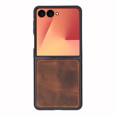Miami Galaxy Z Flip 7 Leather Case | Slim Genuine Leather 
