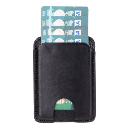 MagFit Leather Magnetic Card Holder - TORONATA - color_ Black