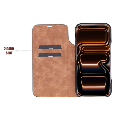 Decatur iPhone 17 Pro Max Leather Folio Case