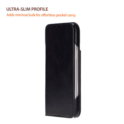 Decatur iPhone 17 Air Leather Folio Wallet Case