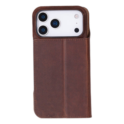 Decatur iPhone 17 Pro Leather Folio Wallet Case