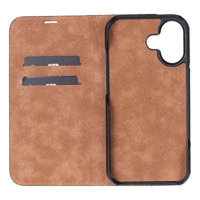 Decatur iPhone 17 Leather Folio Wallet Case