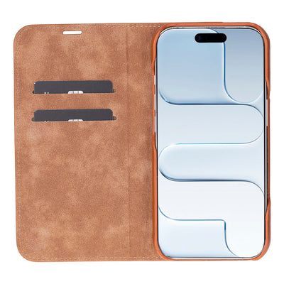 Decatur iPhone 17 Leather Folio Wallet Case