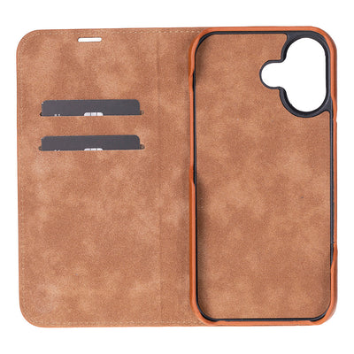 Decatur iPhone 17 Leather Folio Wallet Case