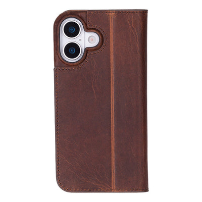 Decatur iPhone 17 Leather Folio Wallet Case