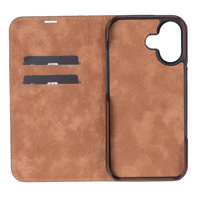 Decatur iPhone 17 Leather Folio Wallet Case