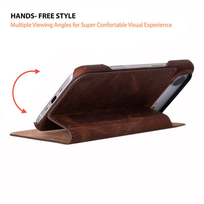 Decatur iPhone 17 Air Leather Folio Wallet Case