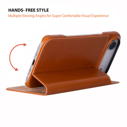 Decatur iPhone 17 Air Leather Folio Wallet Case