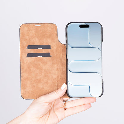 Decatur iPhone 17 Air Leather Folio Wallet Case