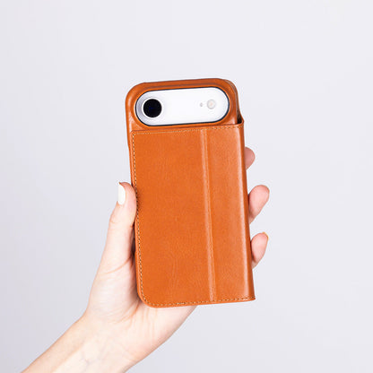 Decatur iPhone 17 Air Leather Folio Wallet Case