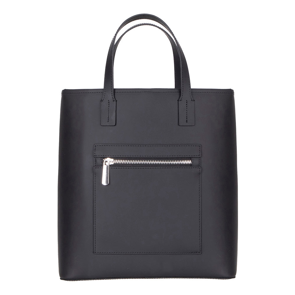 Mesa Leather Tote Bag for Women – Genuine Leather | TORONATA #color_black