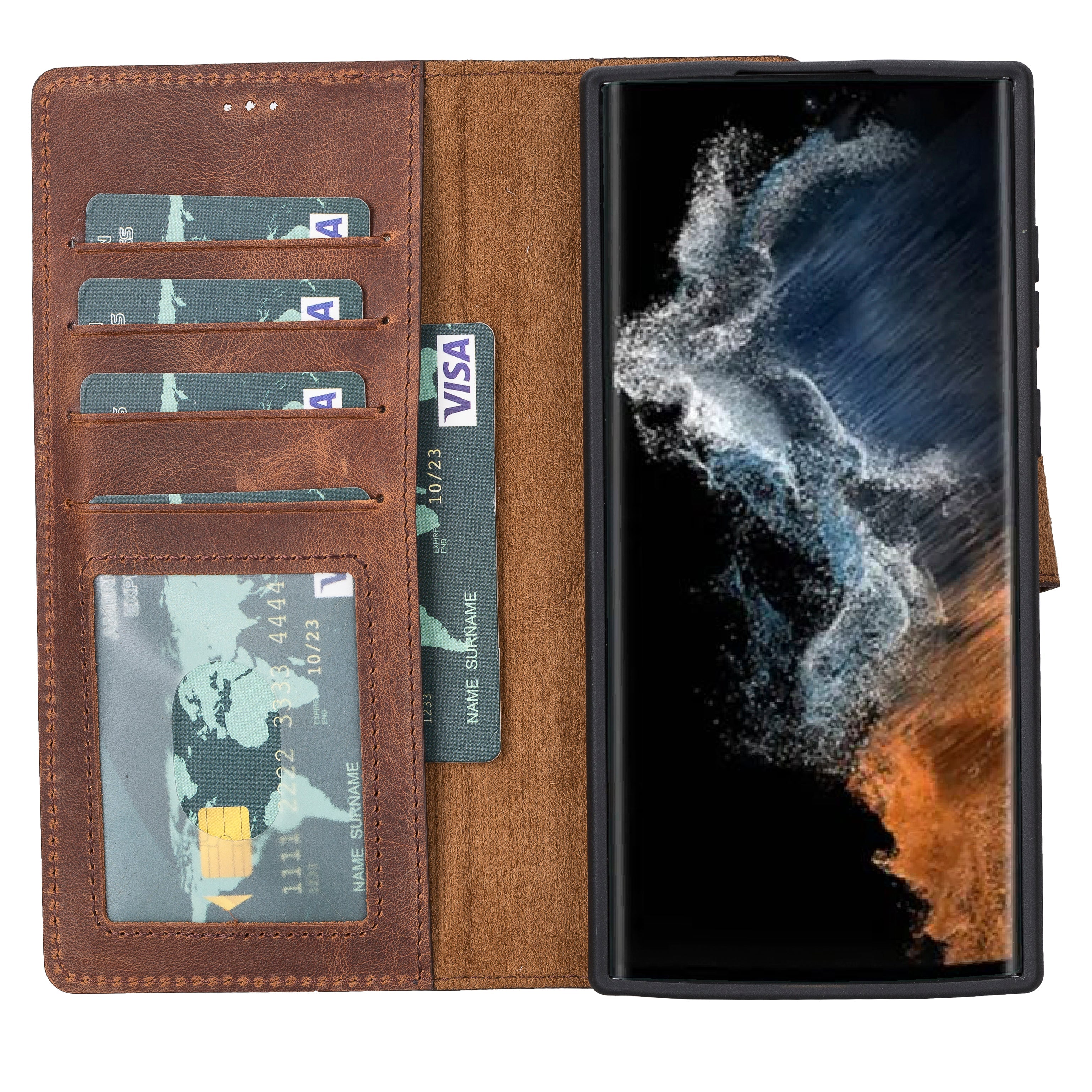 Magic Samsung Galaxy S23 Leather Detachable Wallet Case - TORONATA - color_