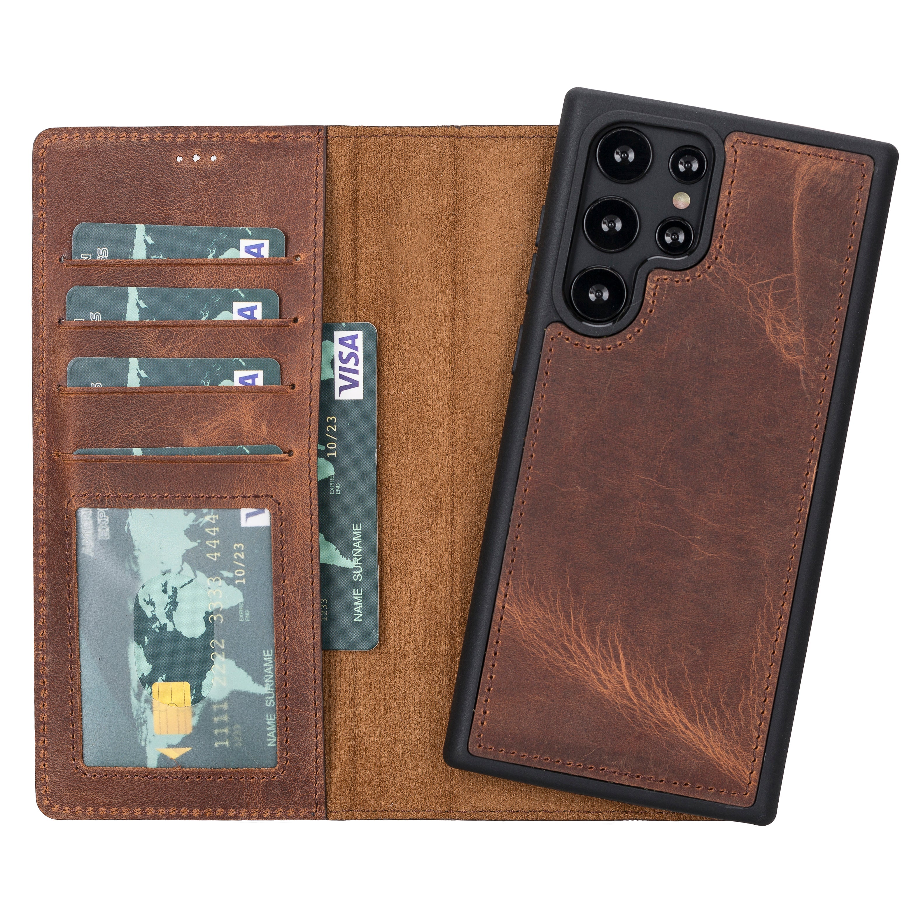 Magic Samsung Galaxy S23 Leather Detachable Wallet Case - TORONATA - color_