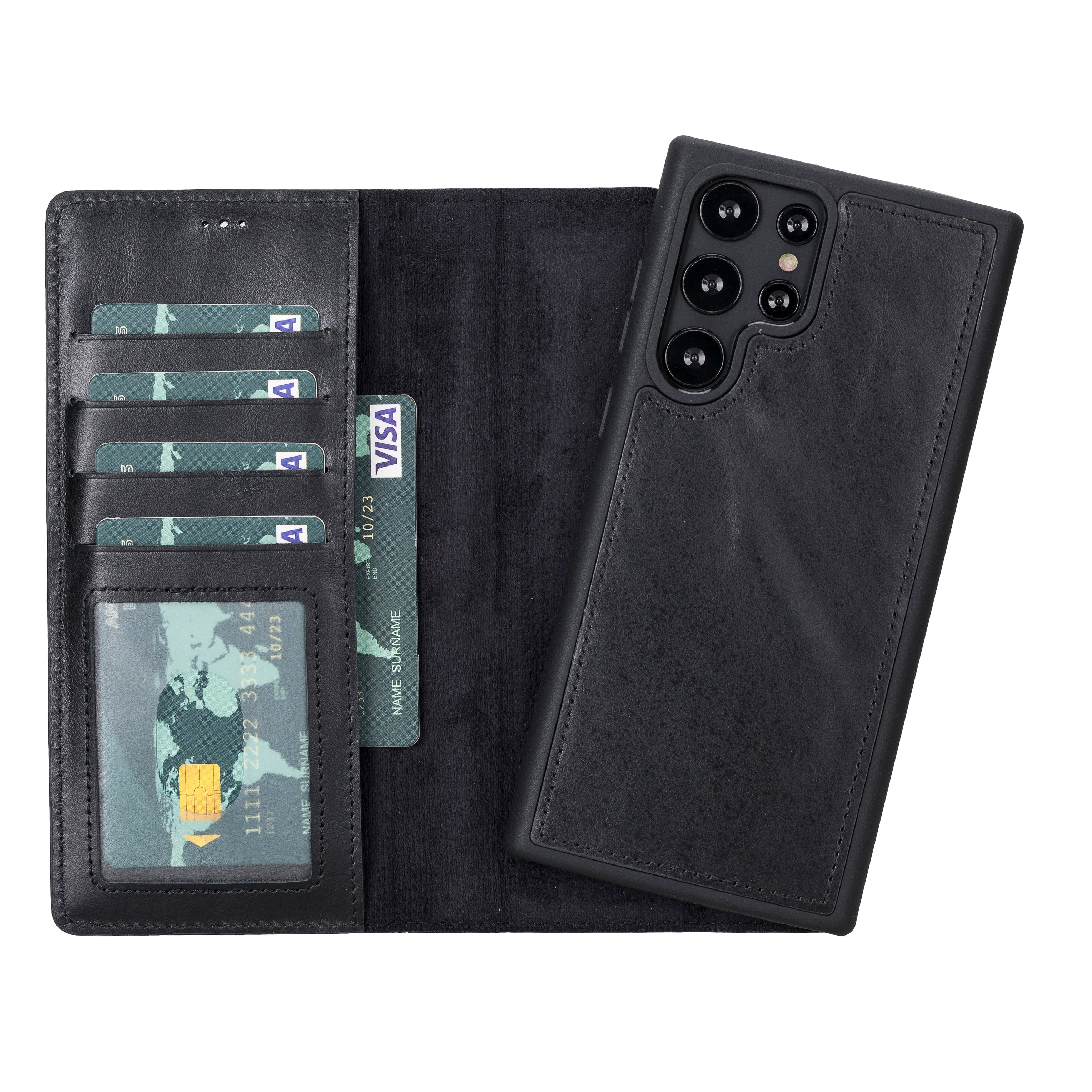 Magic Samsung Galaxy S22 Plus Leather Detachable Wallet Case - TORONATA - color_