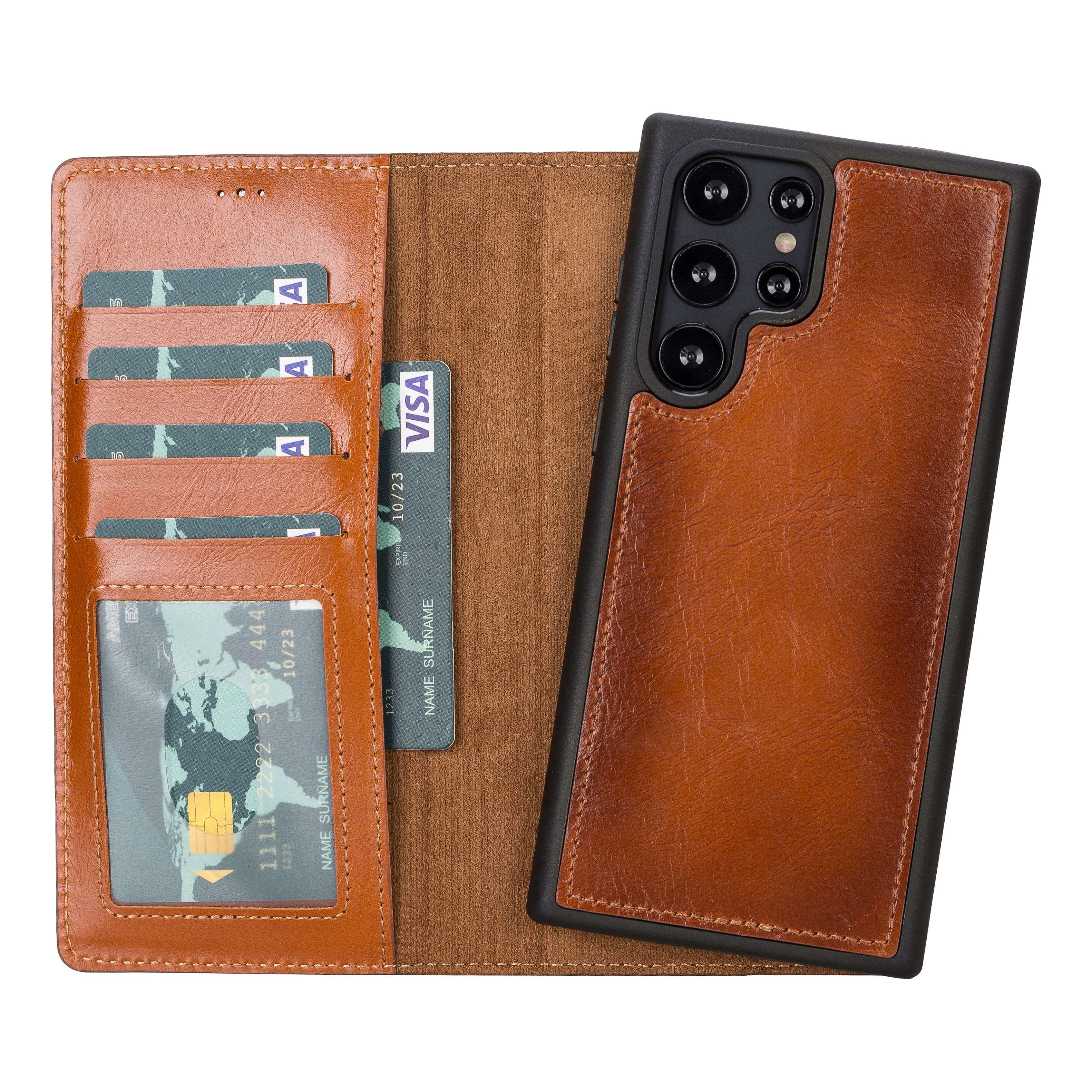 Magic Samsung Galaxy S22 Leather Detachable Wallet Case - TORONATA - color_