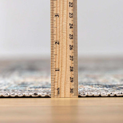 Green Nisa Tumble Dry Washable Rug