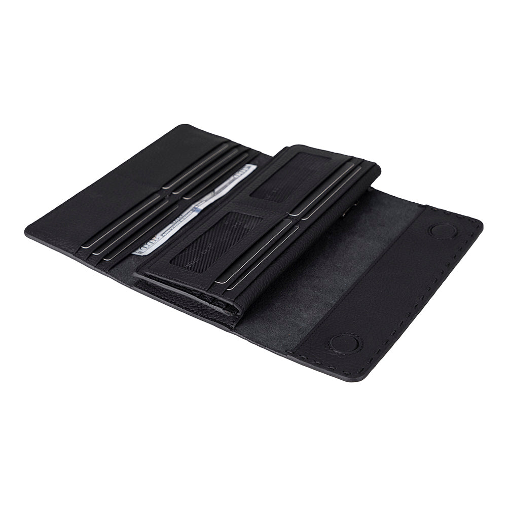 Nome Leather Wallet – 16 Card Slots & Phone Holder - 