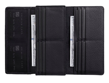 Nome Leather Wallet – 16 Card Slots & Phone Holder - 