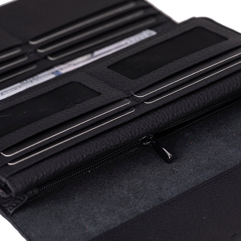 Nome Leather Wallet – 16 Card Slots & Phone Holder - 