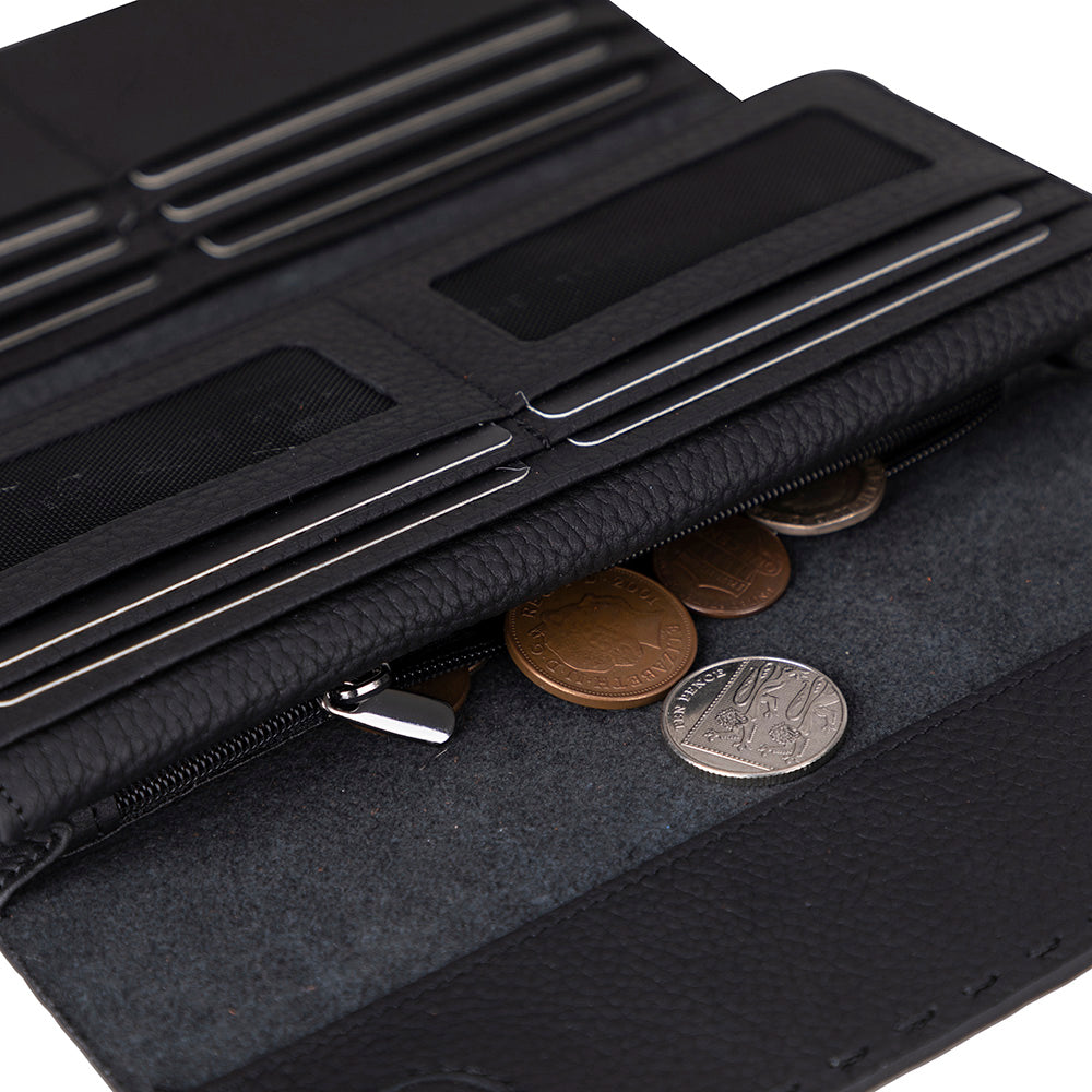Nome Leather Wallet – 16 Card Slots & Phone Holder - 