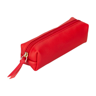 Multibox Leather Pencil Case - TORONATA - color_ Red