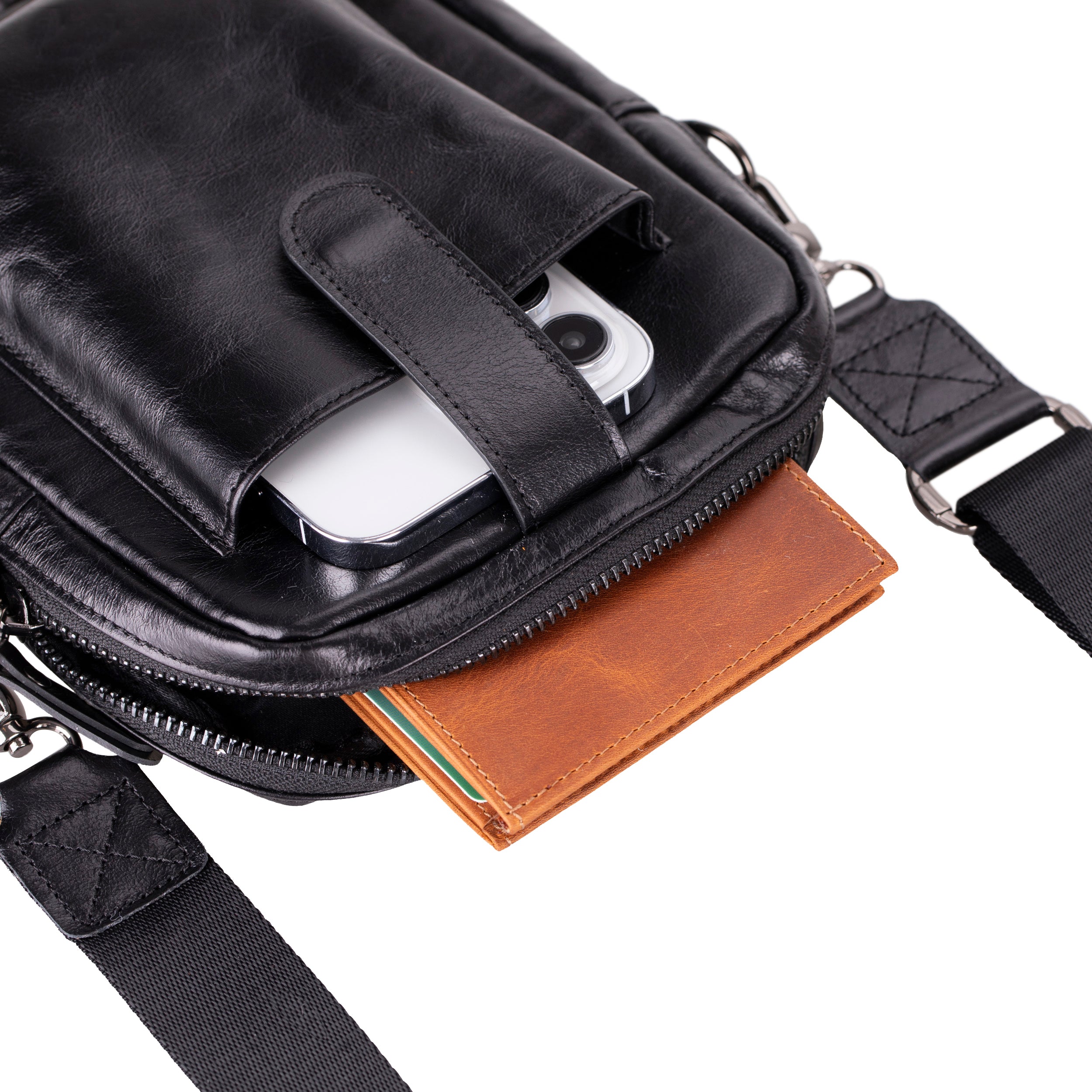 Pisa Leather Crossbody Bag - TORONATA - 