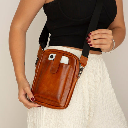 Pisa Leather Crossbody Bag - TORONATA - 