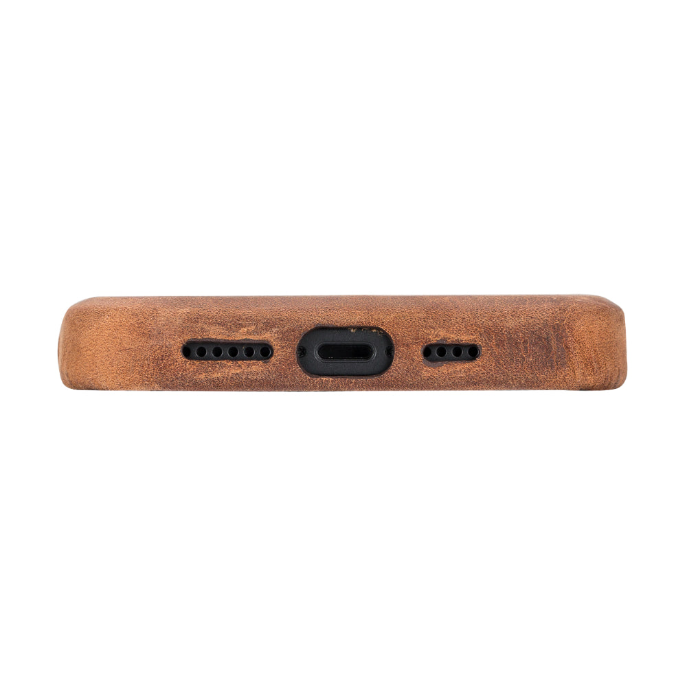 Rock Cover iPhone 15 Leather Case - TORONATA - color_