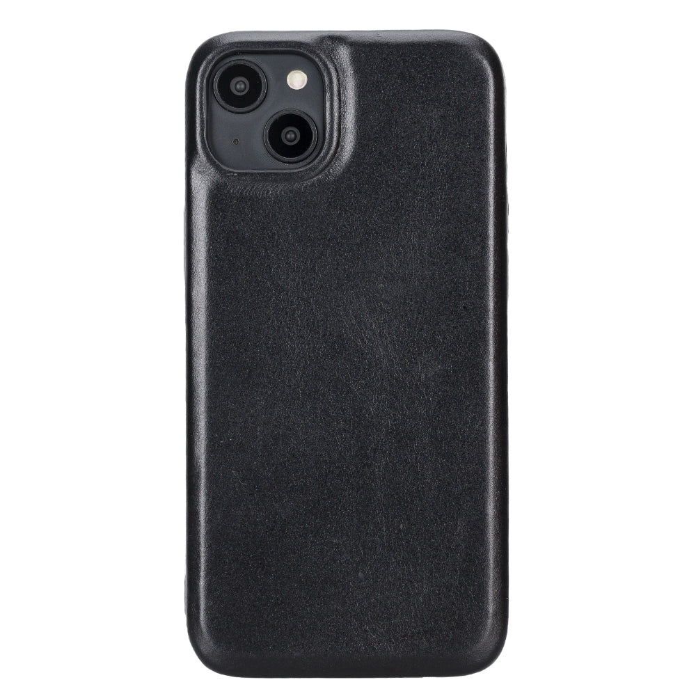 Rock Cover iPhone 15 Plus Leather Case - TORONATA - color_ Black