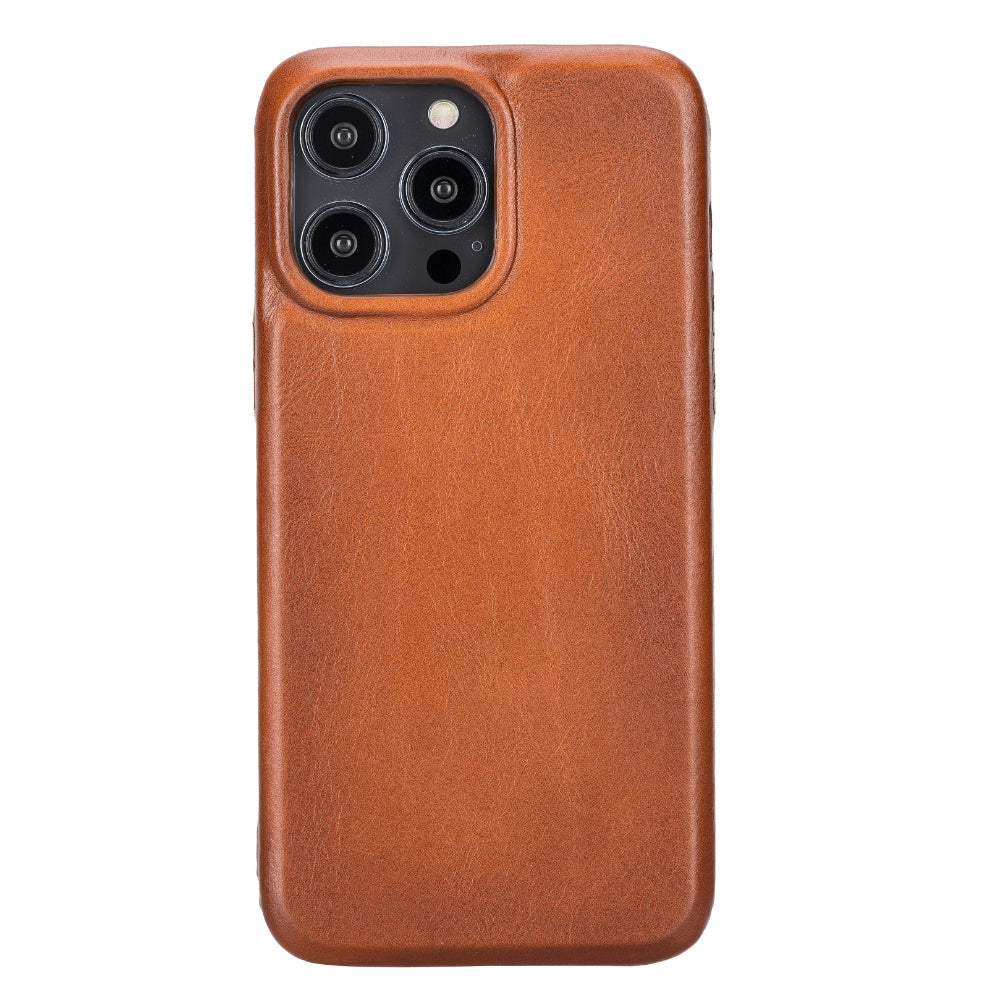 Rock Cover iPhone 15 Pro Max Leather Case - TORONATA - color_ Tan