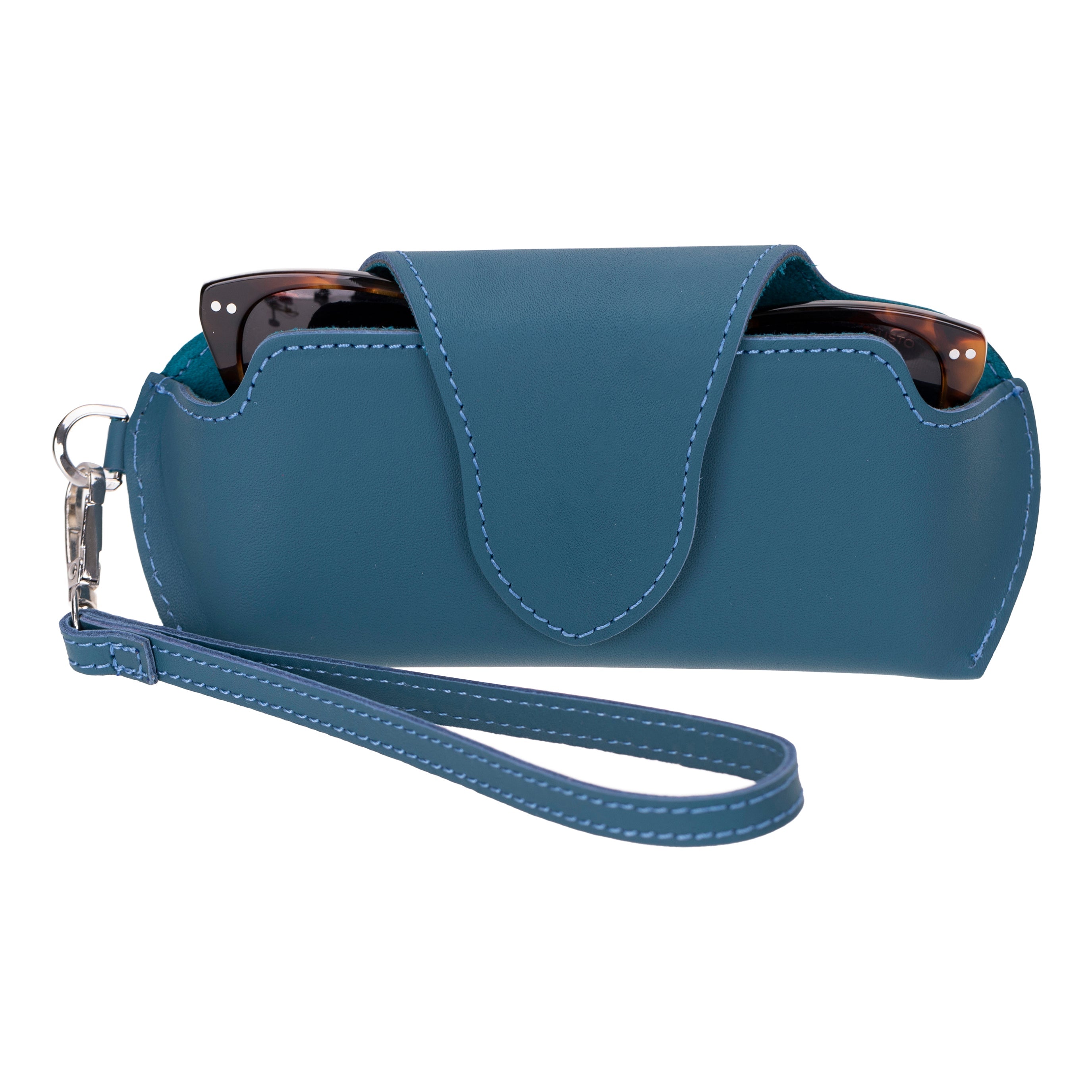 Riviera Leather Glasses Case - TORONATA - color_ Blue